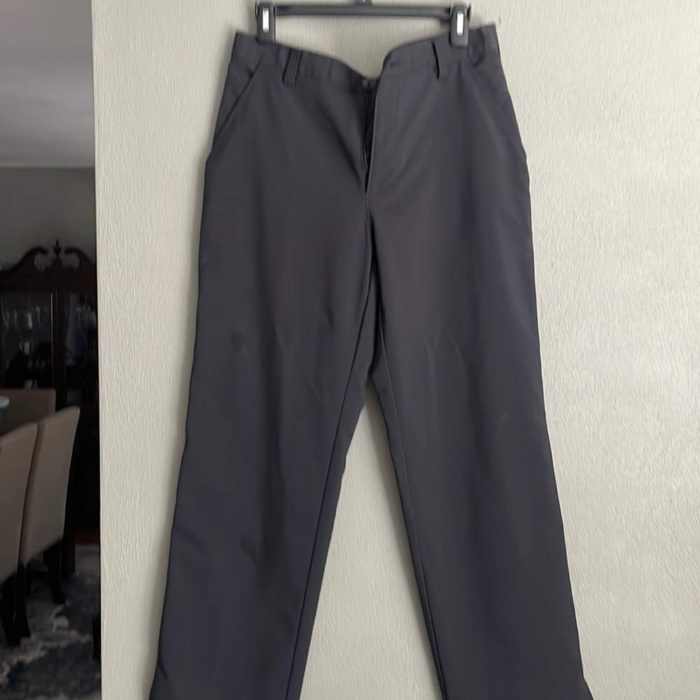 Golf pants. Straight leg 34/30. No stains. Black, Blue, Khaki, & Grey colors.